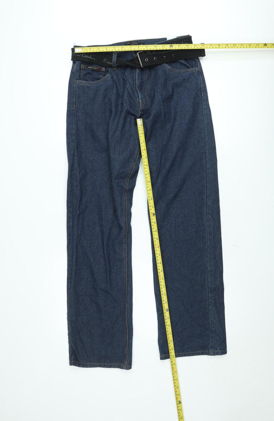 Pierre Cardin Men's Blue Straight Leg Denim Jeans 34L Regular Fit