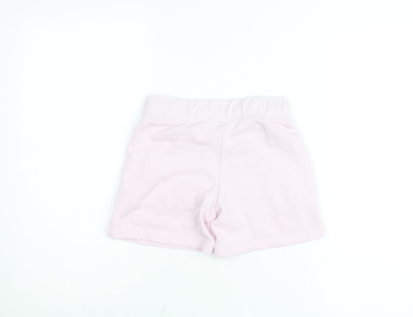 Nike Girls Pink Sweat Shorts Size 8-9 Years Elastic Waist Gym Training