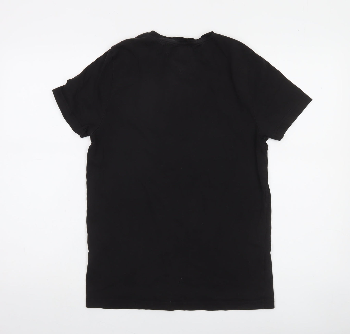 Tommy Hilfiger Women's Black Cotton Logo T-Shirt Size S