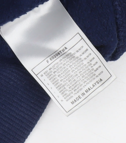 Nike Mens Blue Grey 1/4 Zip Sports Sweatshirt M Regular Fit