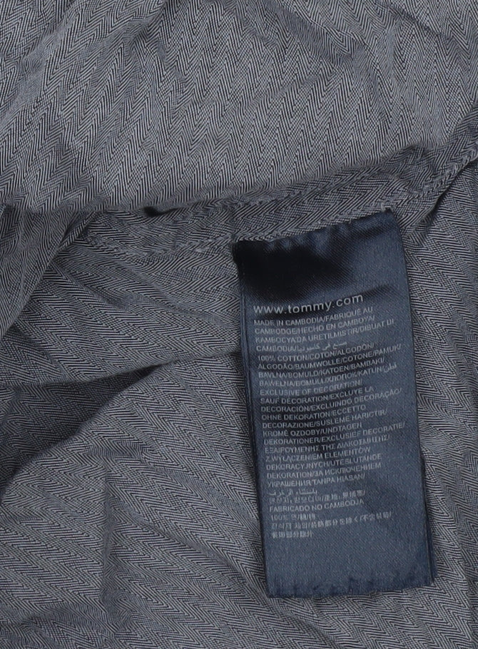 Tommy Hilfiger Denim Men's Blue Floral Slim Fit XL Button-Up Shirt