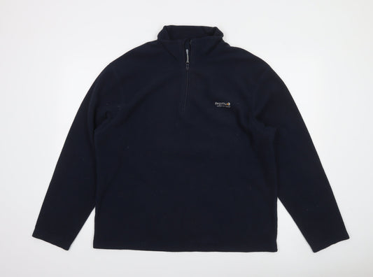 Regatta Men’s Blue Fleece 1/4 Zip Pullover Sweatshirt XL