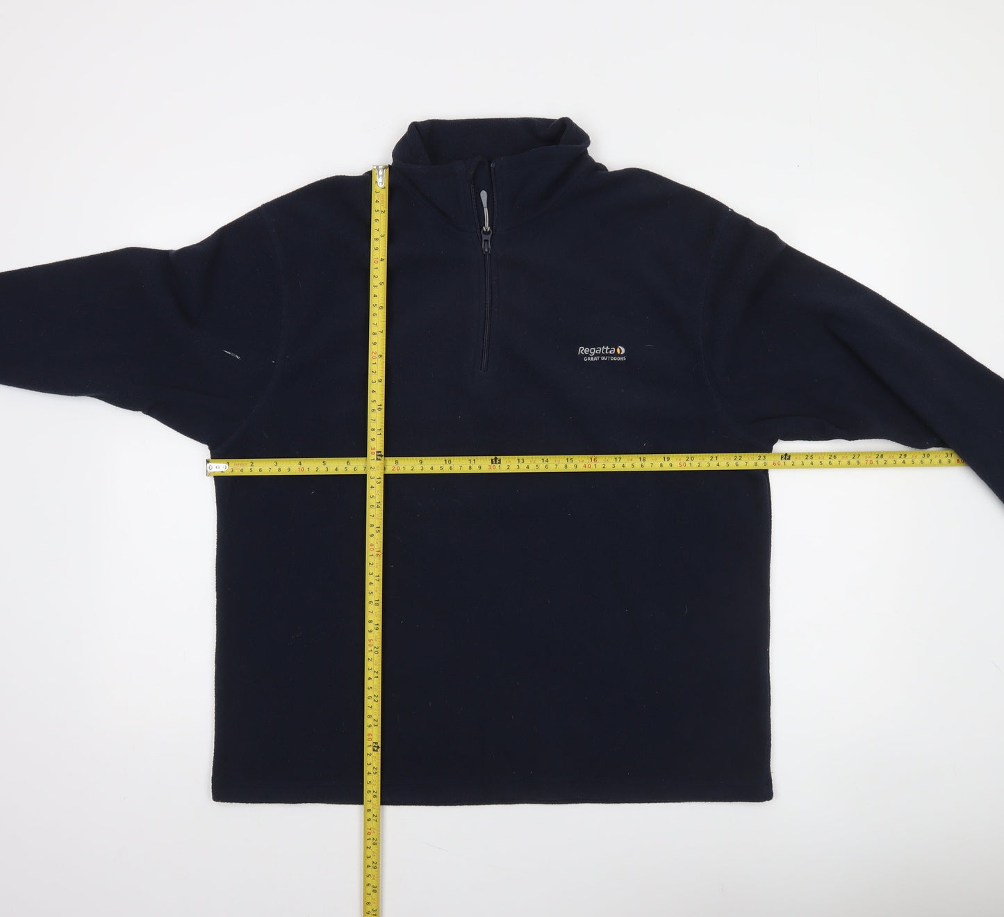 Regatta Men’s Blue Fleece 1/4 Zip Pullover Sweatshirt XL