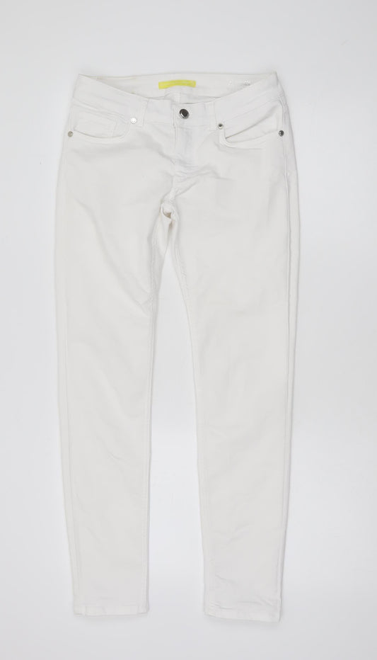 Silvian Heach Women’s White Slim Fit Jeggings Size 29 Stretch Cotton
