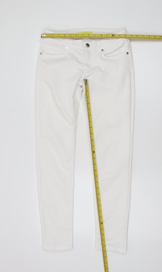 Silvian Heach Women’s White Slim Fit Jeggings Size 29 Stretch Cotton