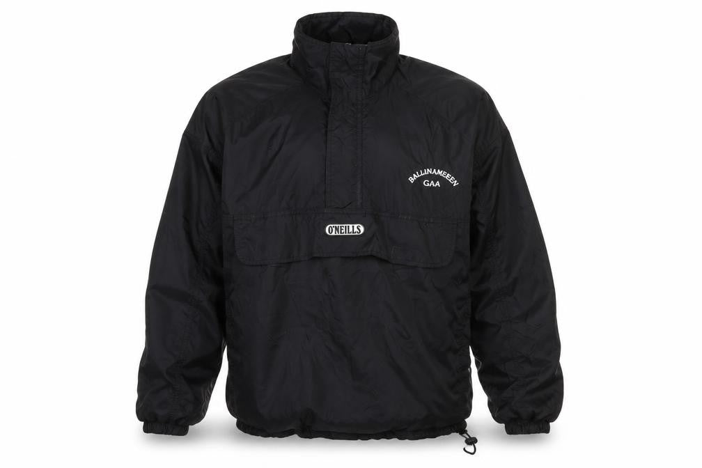 Front view of O'Neill Men's Black L Windbreaker Sports Jacket Lightweight