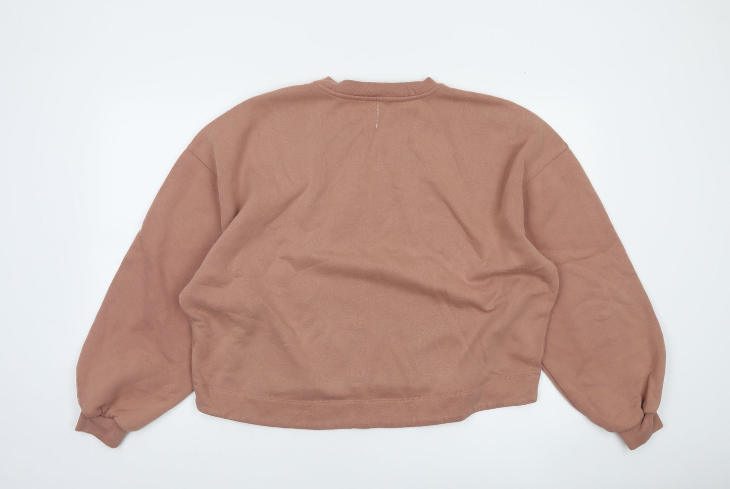 AllSaints Womens Brown Cotton Blend Pullover Sweatshirt M