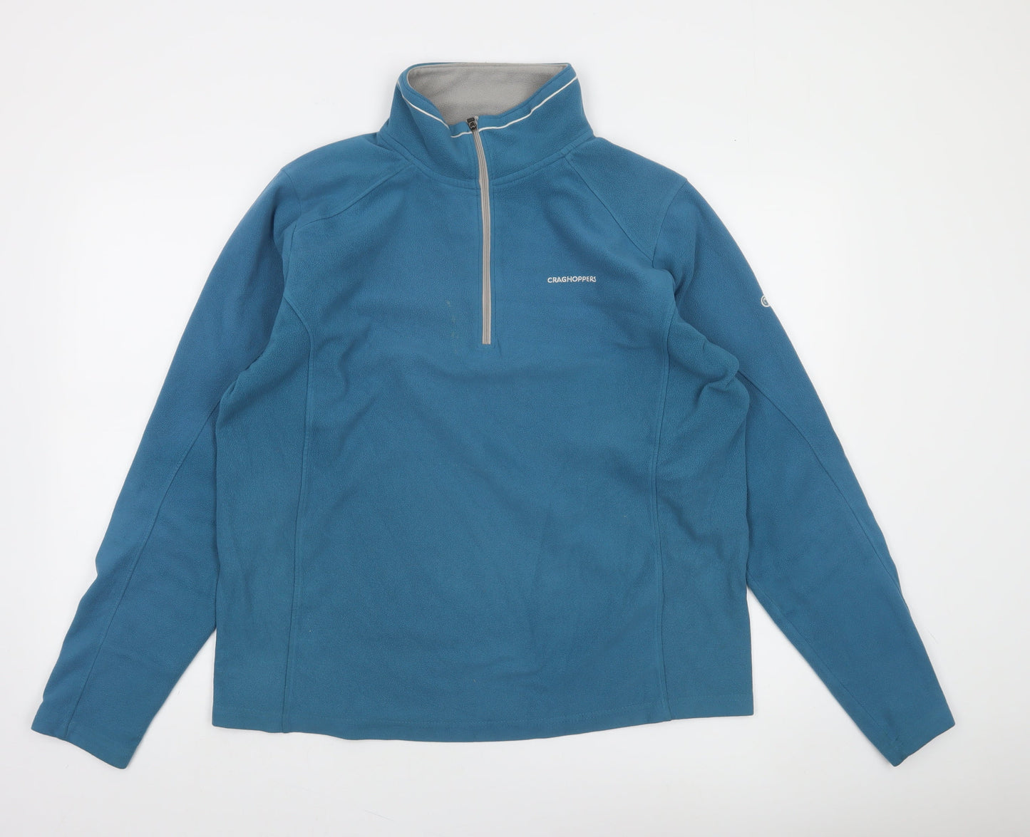 Craghoppers Men's Blue Fleece 1/4 Zip Pullover Sweatshirt L