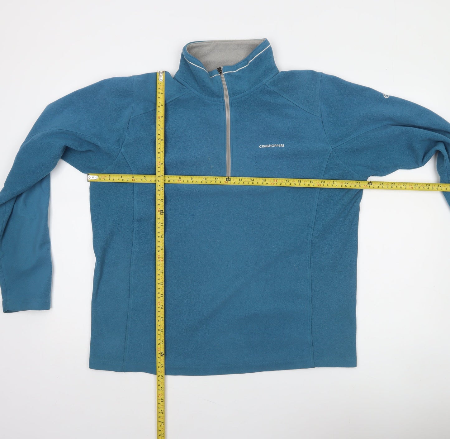 Craghoppers Men's Blue Fleece 1/4 Zip Pullover Sweatshirt L