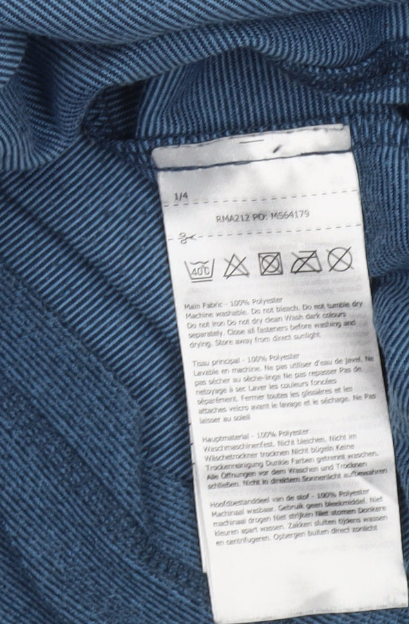 Regatta Men’s Blue 1/4 Zip Fleece Sweatshirt Size L Outdoor Pullover