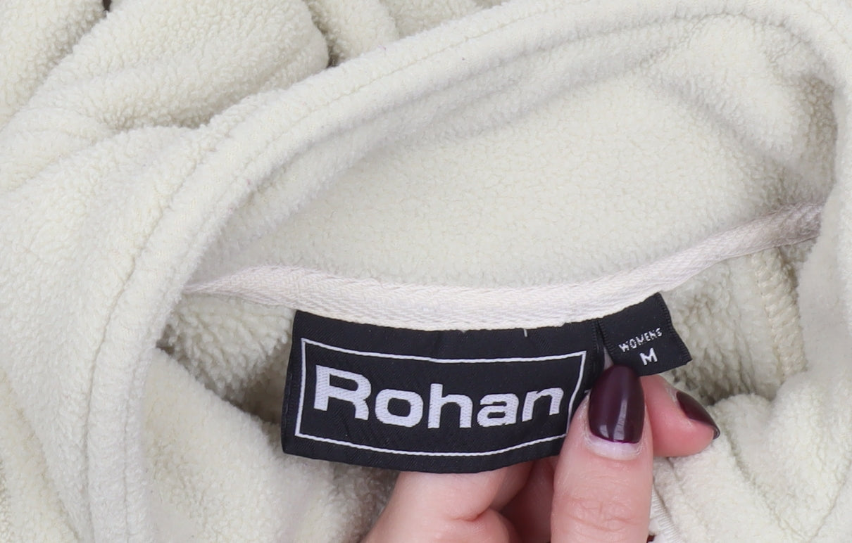 Rohan Womens Ivory Fleece Full Zip Jacket Size M Outdoor Travel