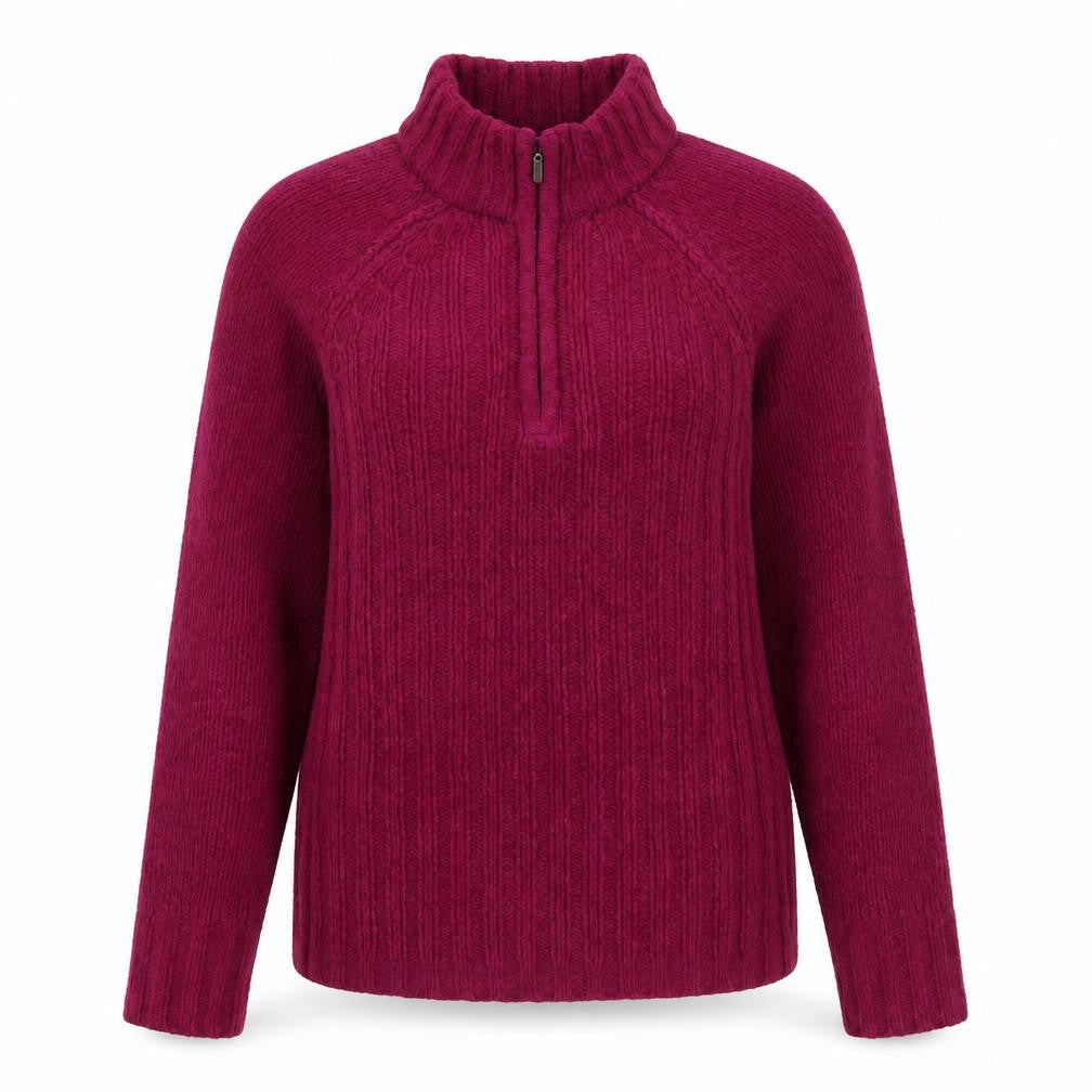 Womens UK 8 Regular Peter Storm Purple Half Zip Tight-Knit