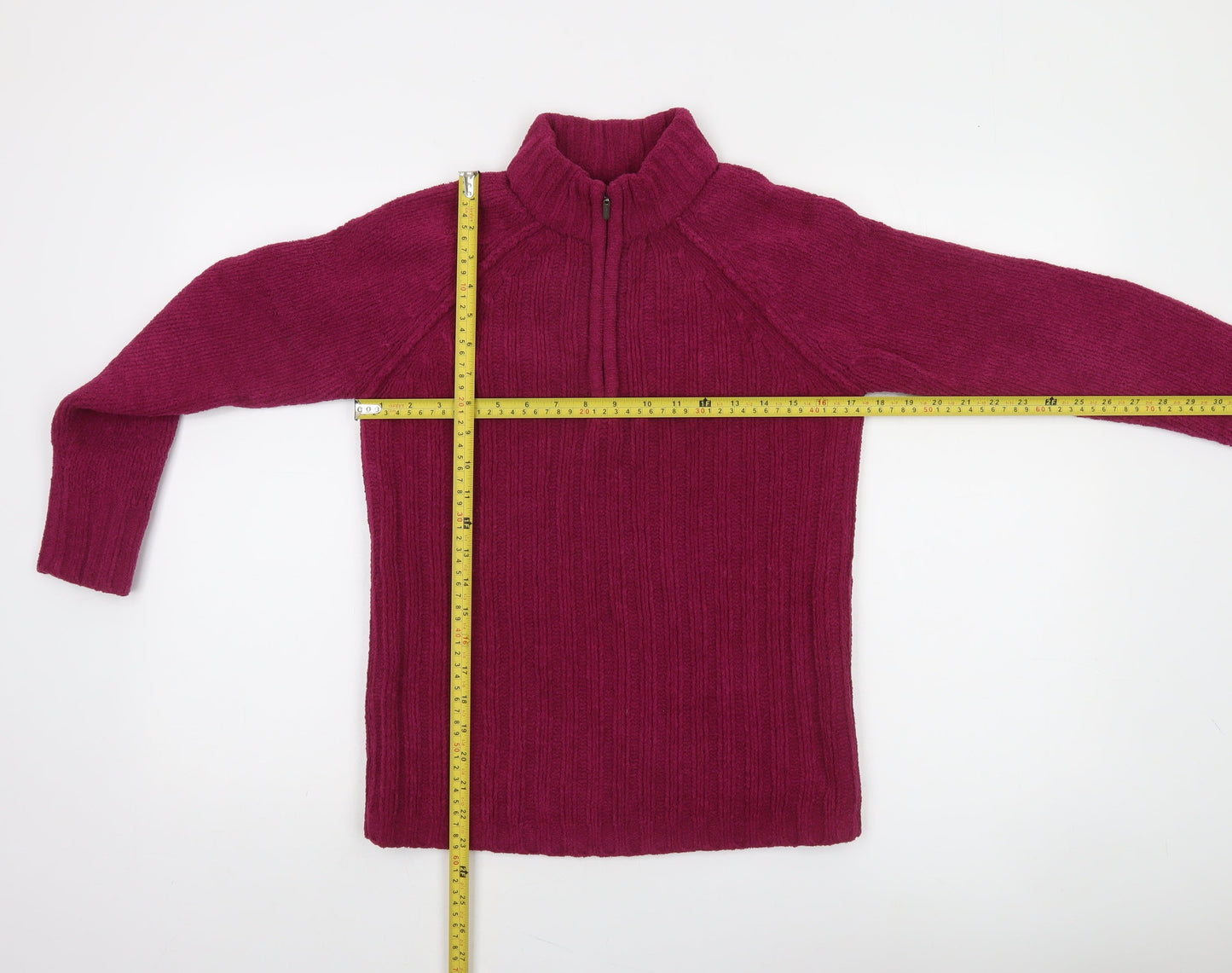 Peter Storm Womens Purple Fleece 1/4 Zip Jumper Size 8