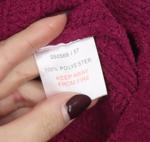 Peter Storm Womens Purple Fleece 1/4 Zip Jumper Size 8