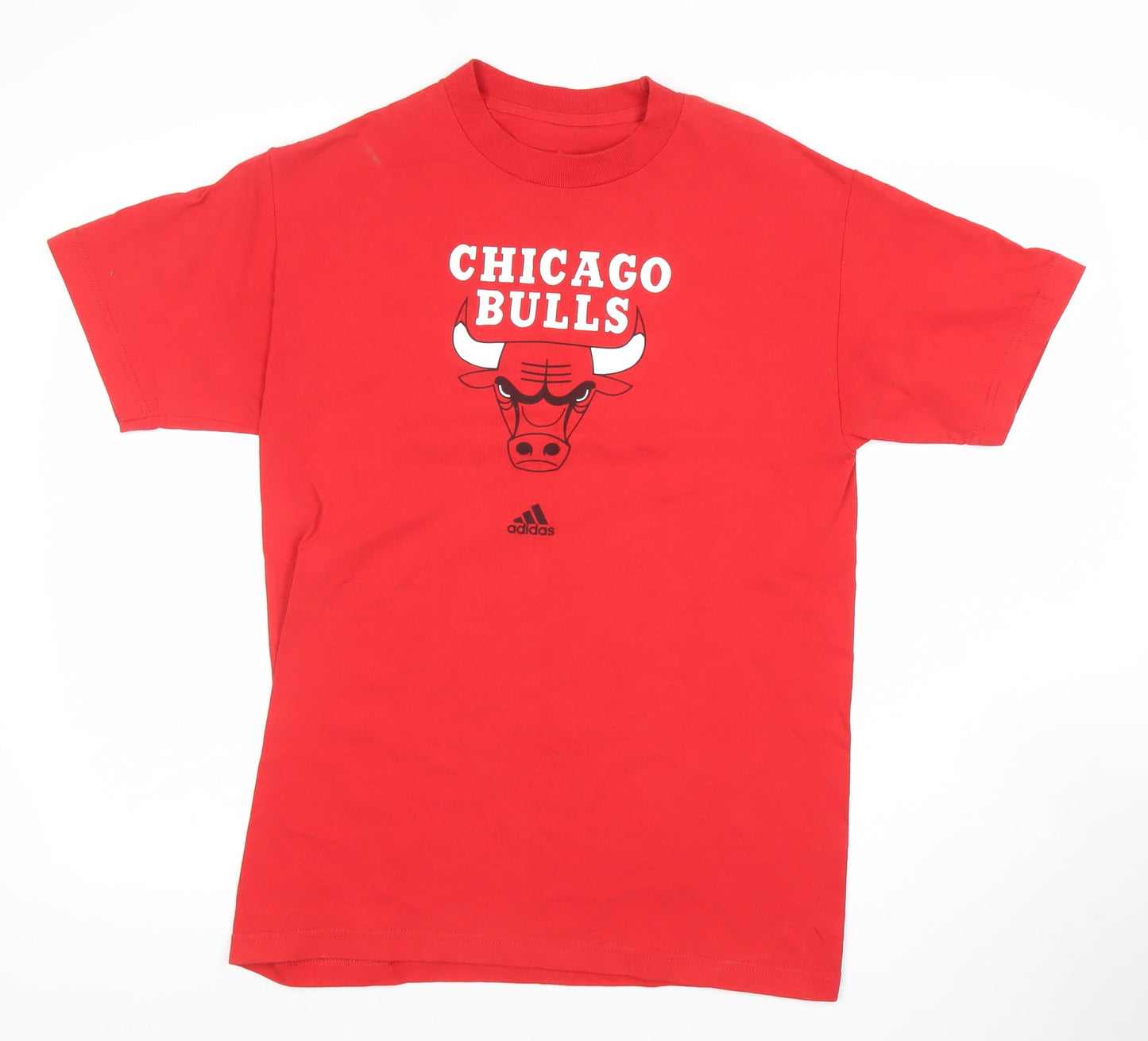 Adidas Chicago Bulls Red Crew Neck Men's Medium Graphic T-Shirt