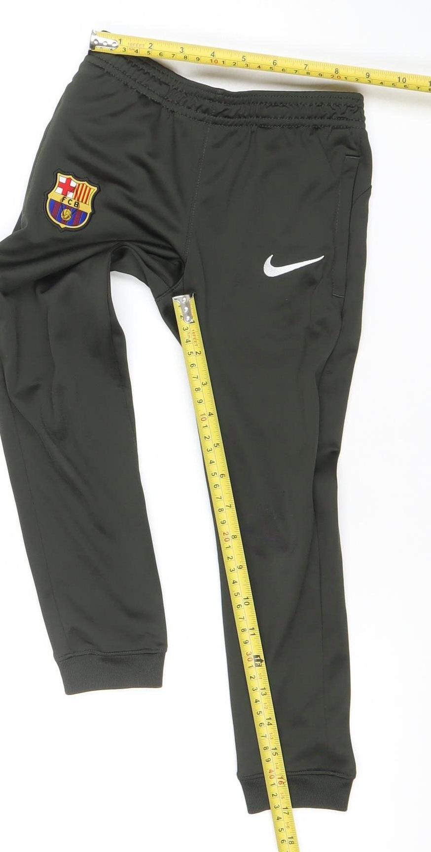 Nike Boys Black Barcelona Dri-FIT Joggers 10-11 Years Football Trousers