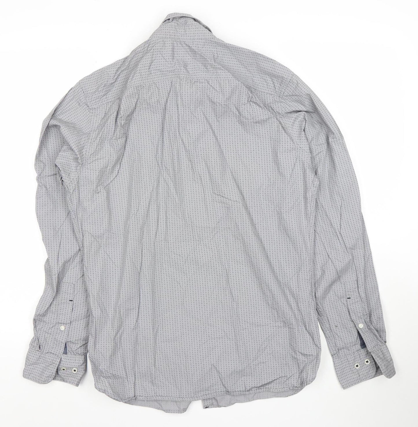 Jack & Jones Premium Men's Grey Small Classic Long Sleeve Button-Up Shirt