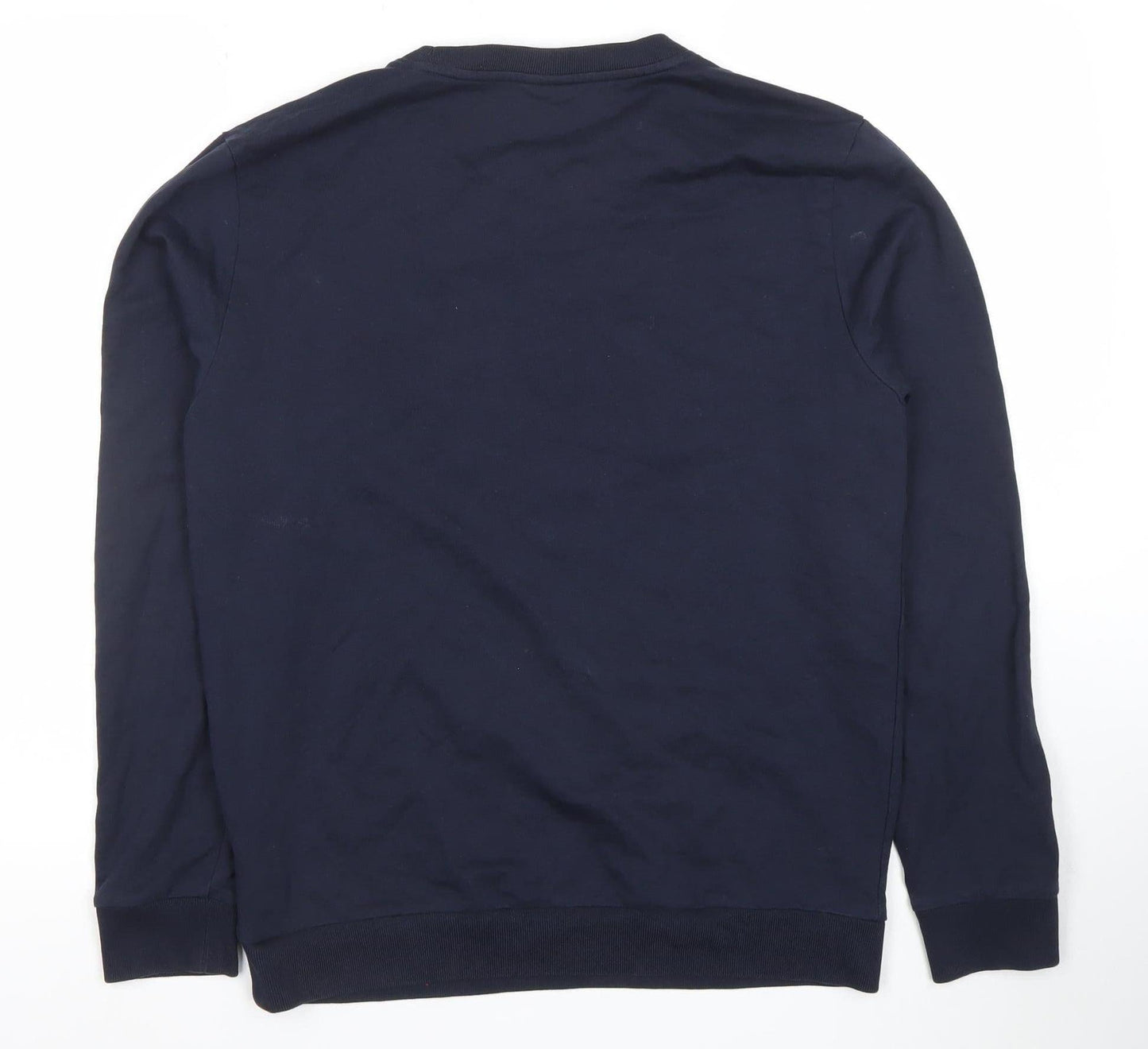 Hugo Boss Men's Blue Logo Crew Neck Sweatshirt Size M
