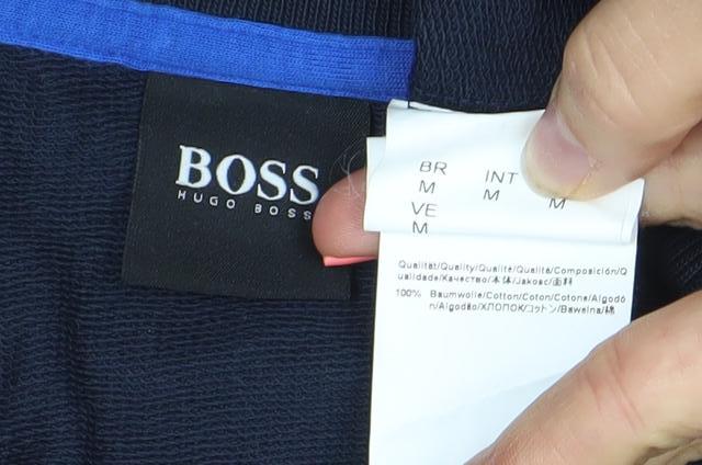 Hugo Boss Men's Blue Logo Crew Neck Sweatshirt Size M