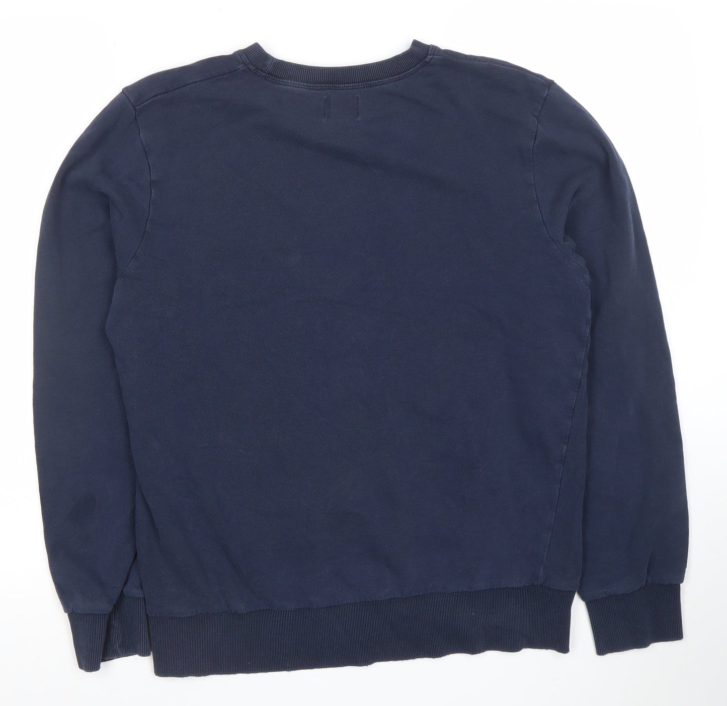 Jack & Jones Men's Blue Cotton Crew Neck Sweatshirt M