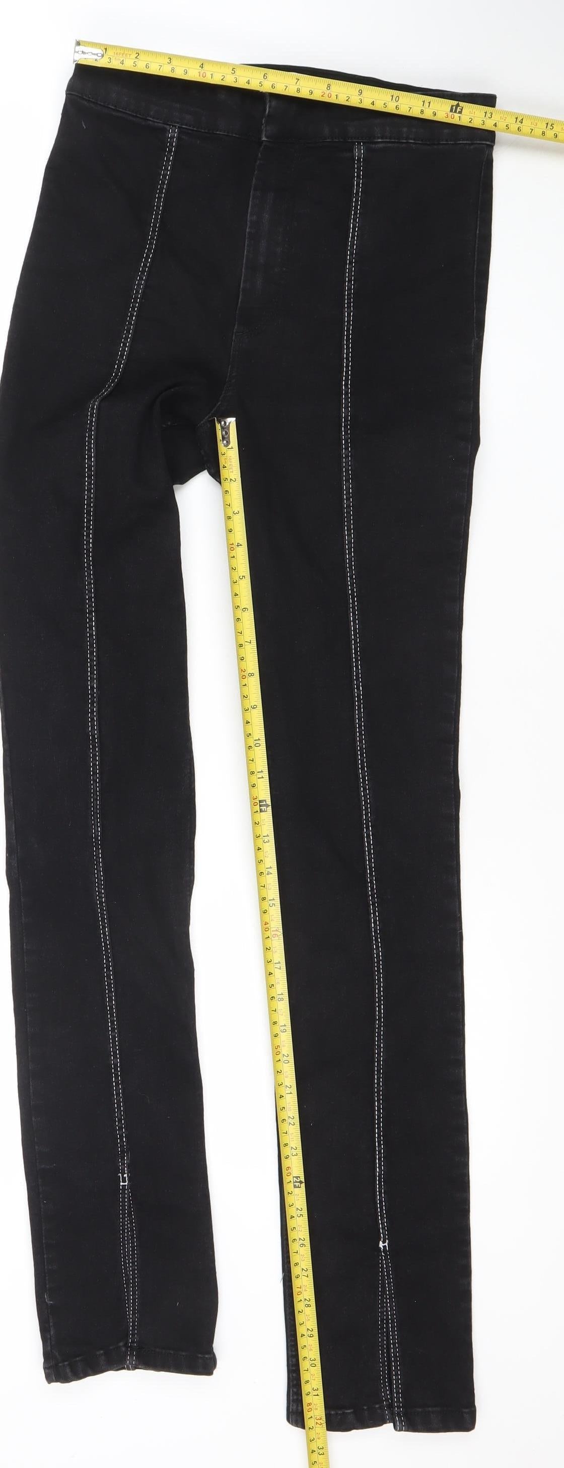 Zara Women Black Skinny Slim Stretch Jeans Size 12