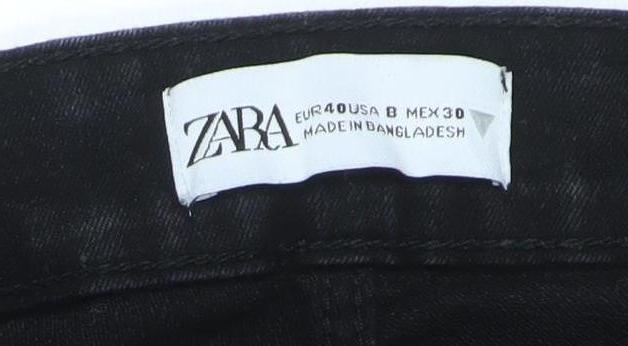 Zara Women Black Skinny Slim Stretch Jeans Size 12