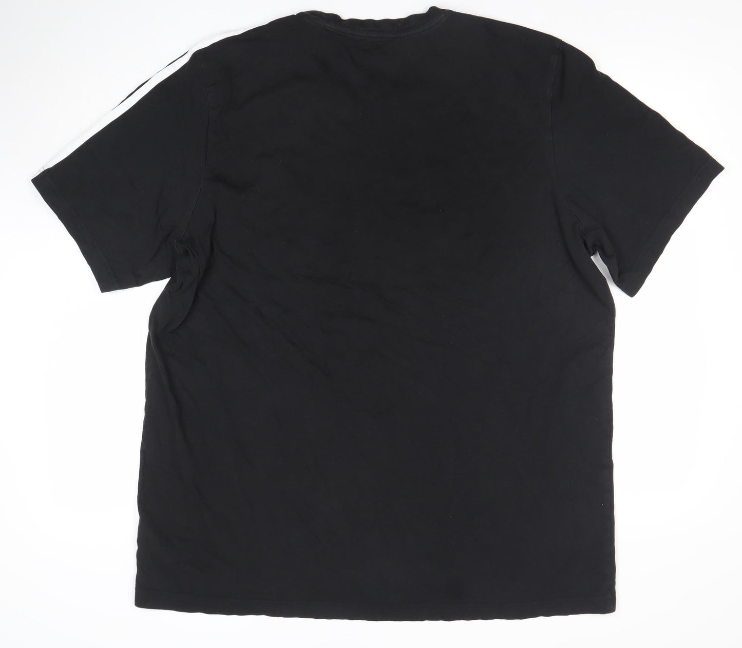 Adidas Men's Black 2XL Short Sleeve Cotton Sports T-Shirt