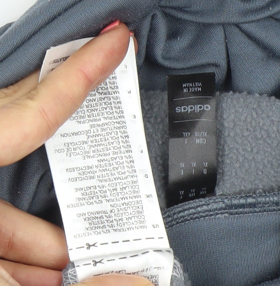 adidas Mens Grey XXL Pullover Athletic Training Sweatshirt