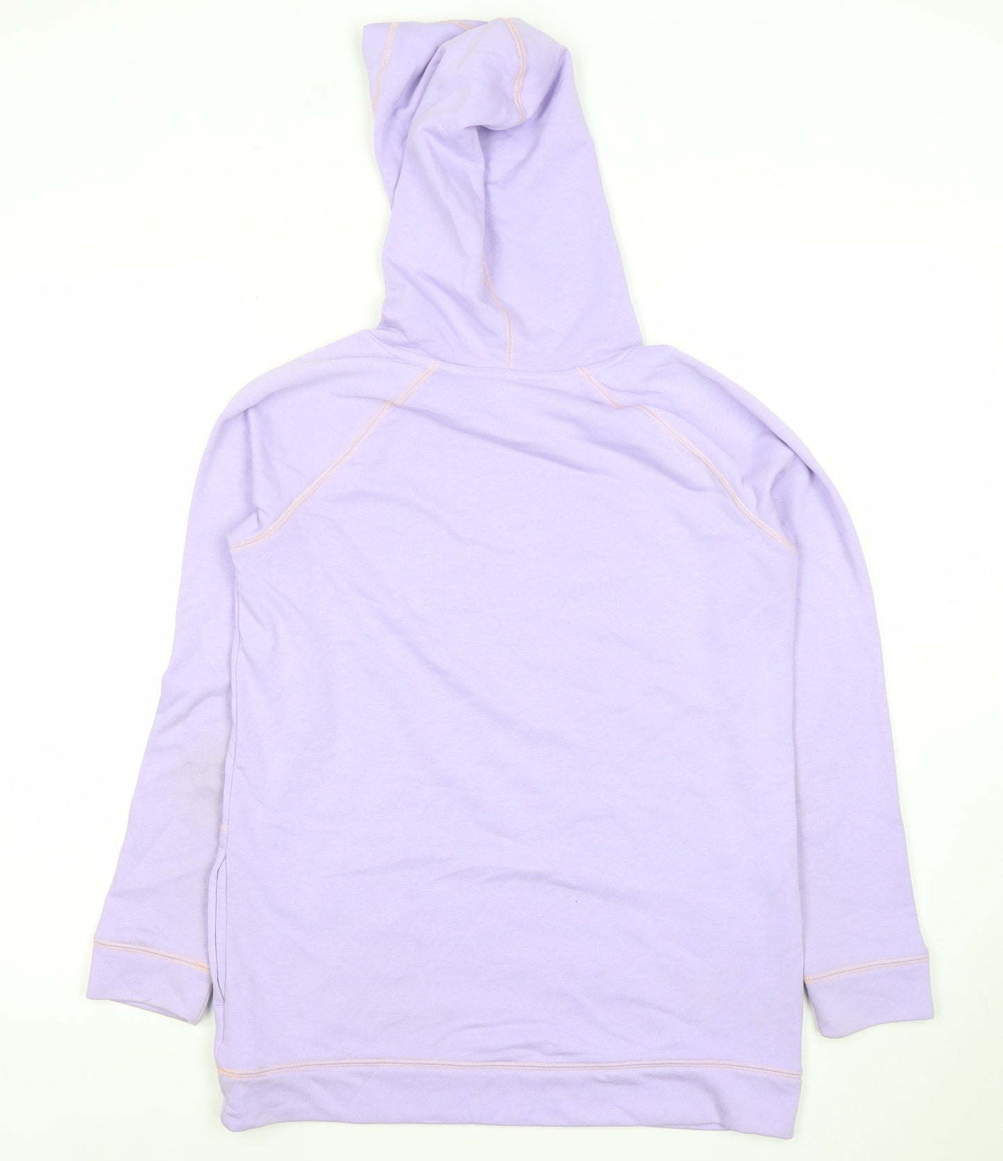 Lands' End Womens Lilac Butterfly Hoodie XL 14-16 Cotton Blend