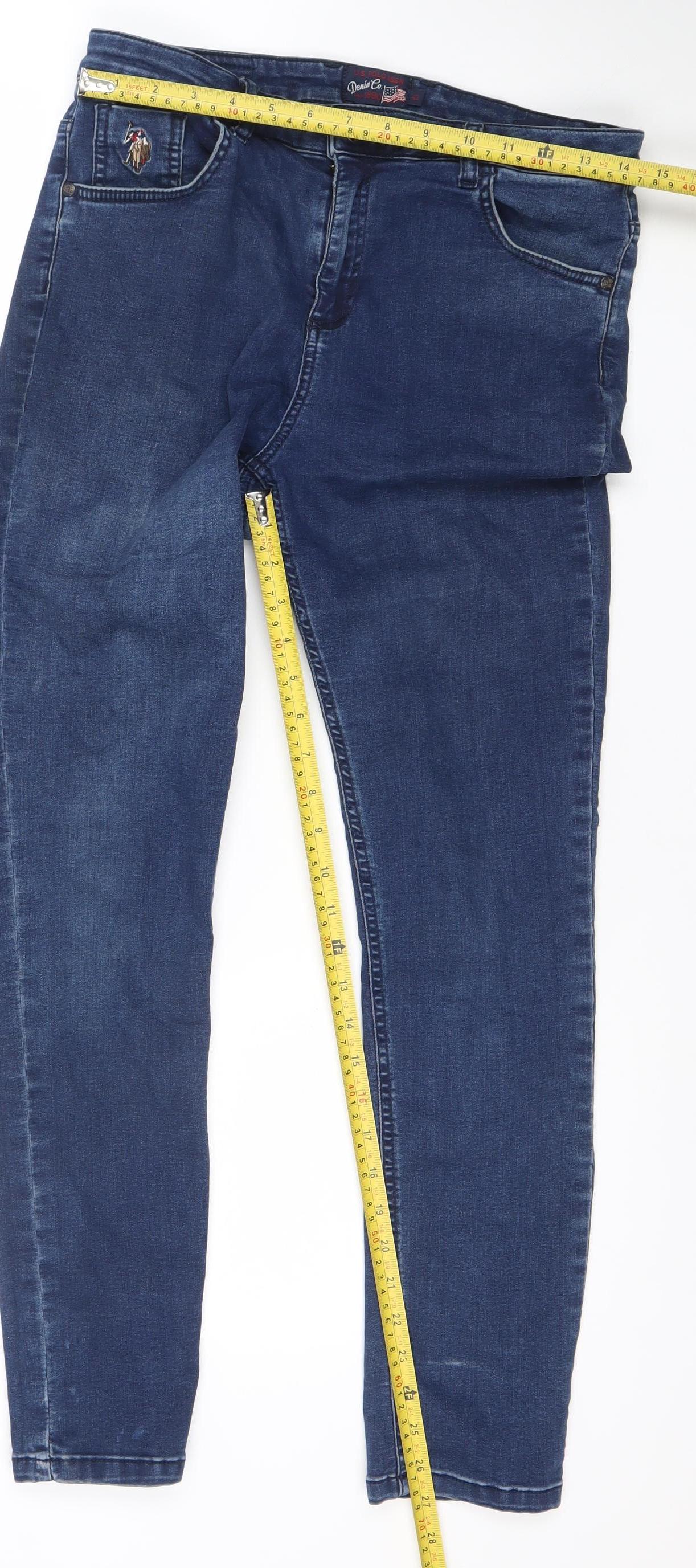 U.S. Polo Assn. Women's Blue Skinny Denim Jeans Size 14