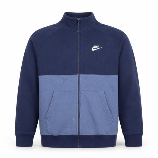 Mens UK M Regular Nike Blue Full Zip Sweatshirt