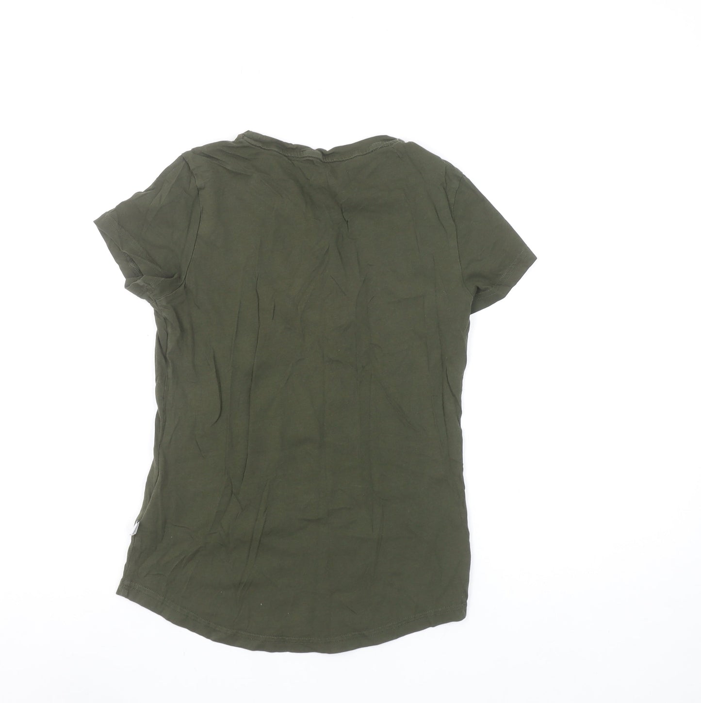 Puma Womens Green XS Basic Sport T-Shirt