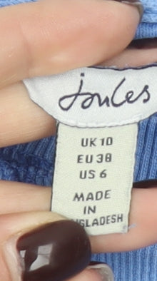 Joules Women Blue UK 10 Cotton Pullover Sweatshirt Casual