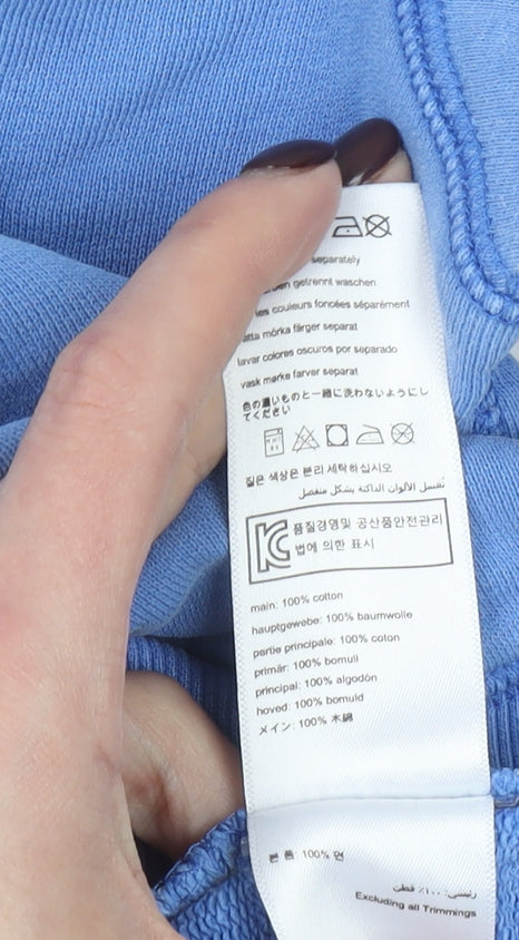 Joules Women Blue UK 10 Cotton Pullover Sweatshirt Casual