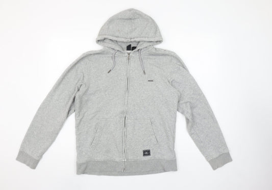 O'Neill Men's Grey Full Zip Hoodie Size S Regular Fit