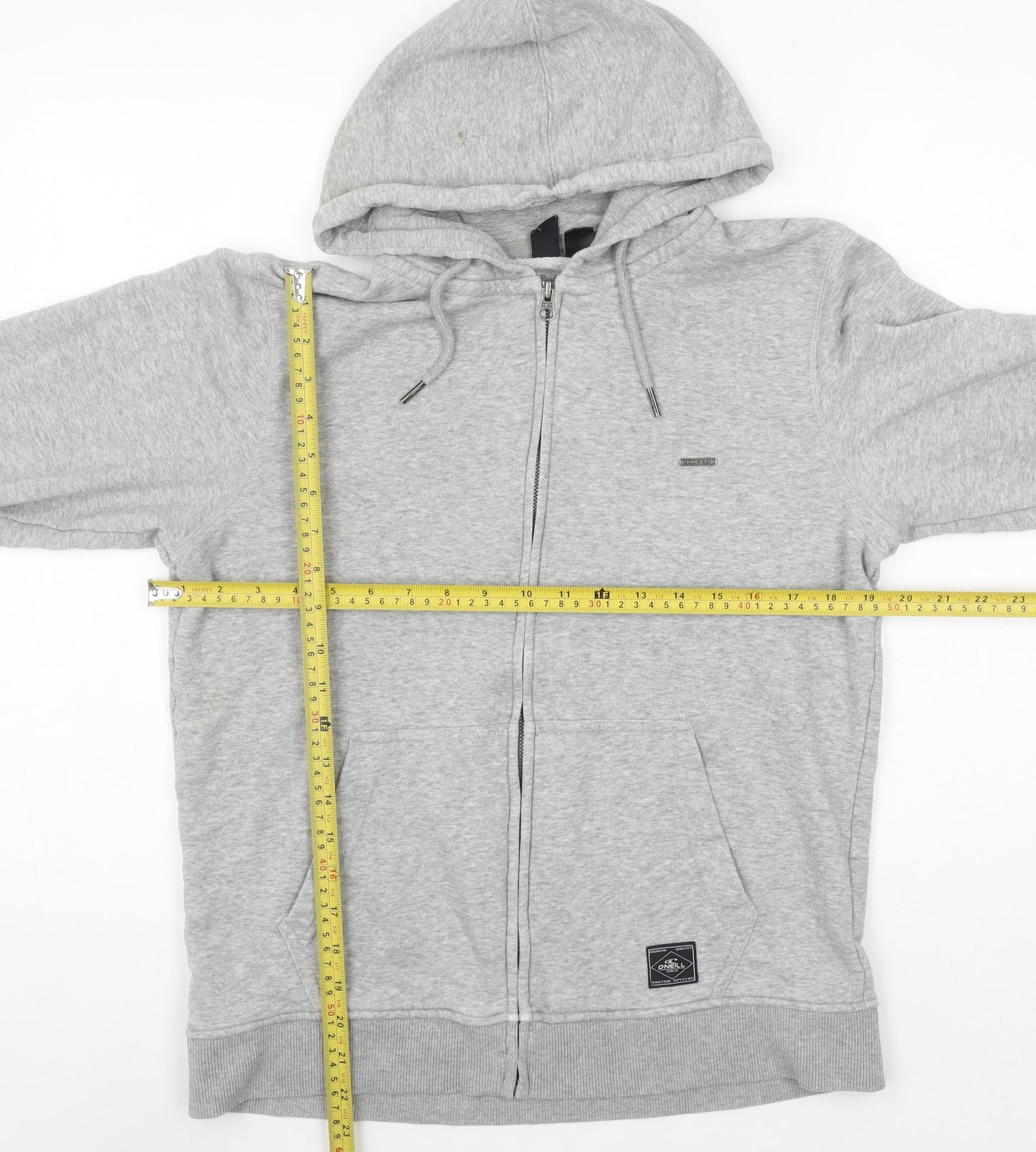 O'Neill Men's Grey Full Zip Hoodie Size S Regular Fit