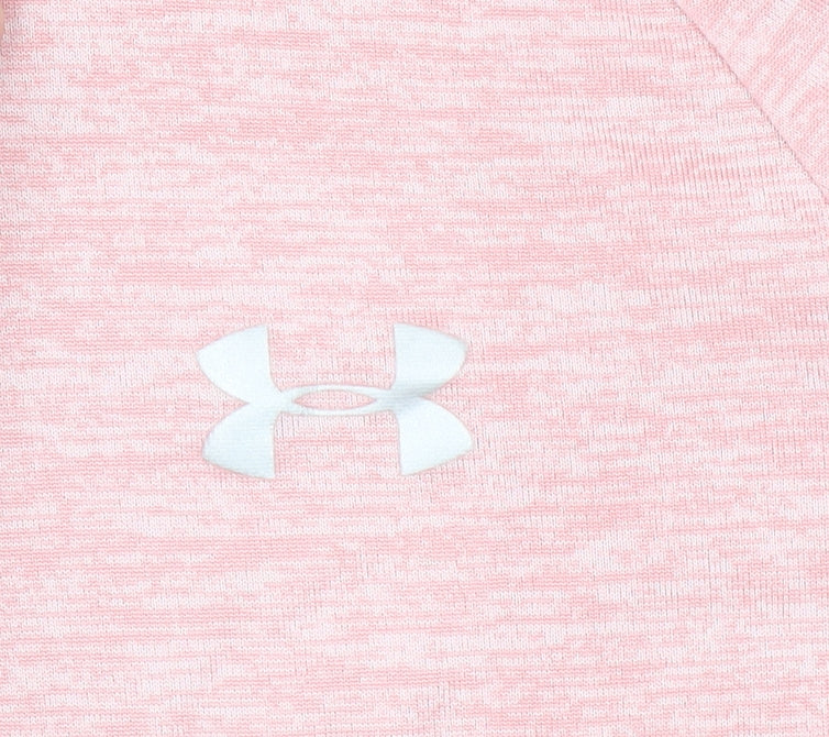 Under Armour Women's Pink HeatGear 1/2 Zip Long Sleeve Pullover Top Size S