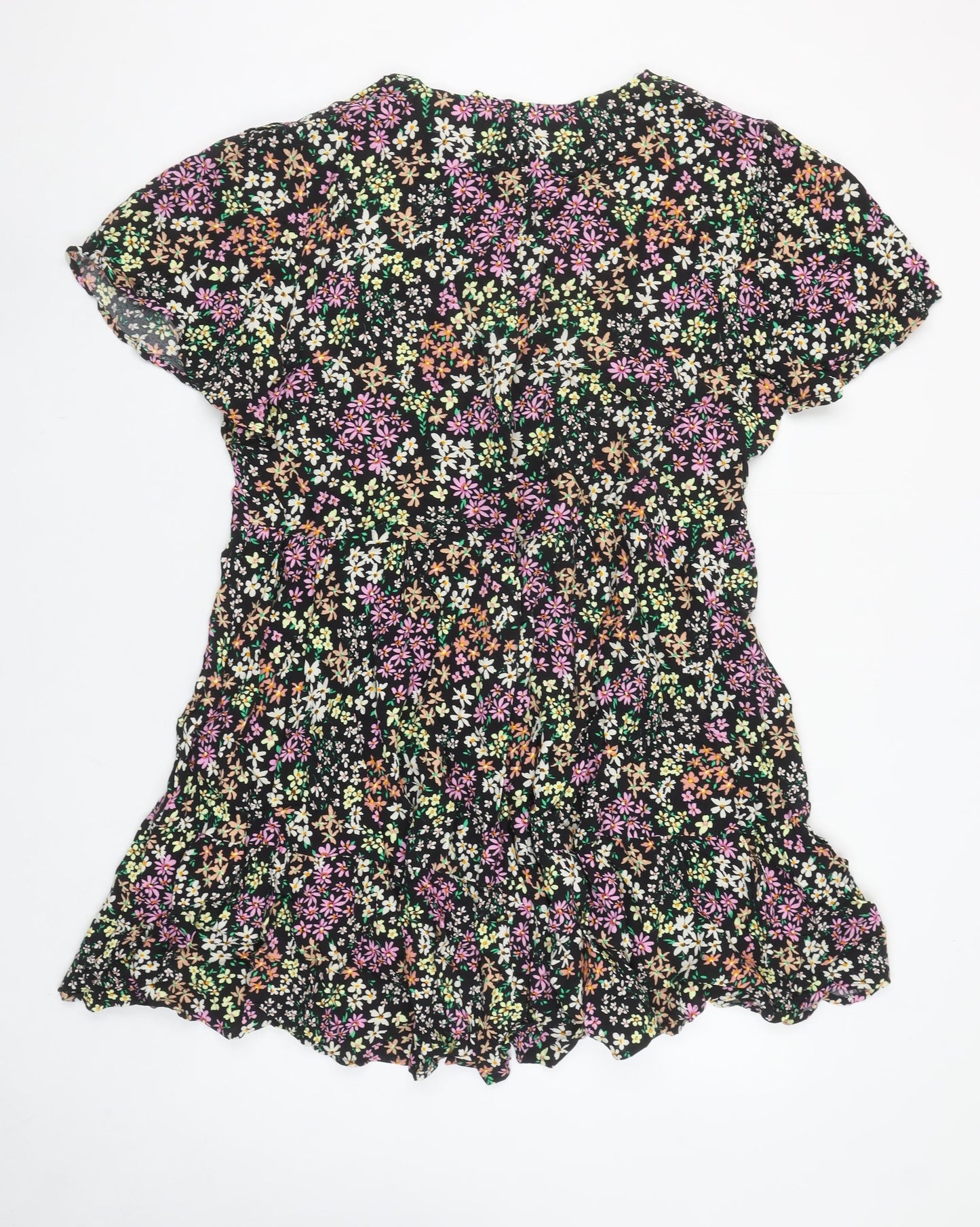 Next Women’s Multicoloured Floral A-Line Short Dress Size 18