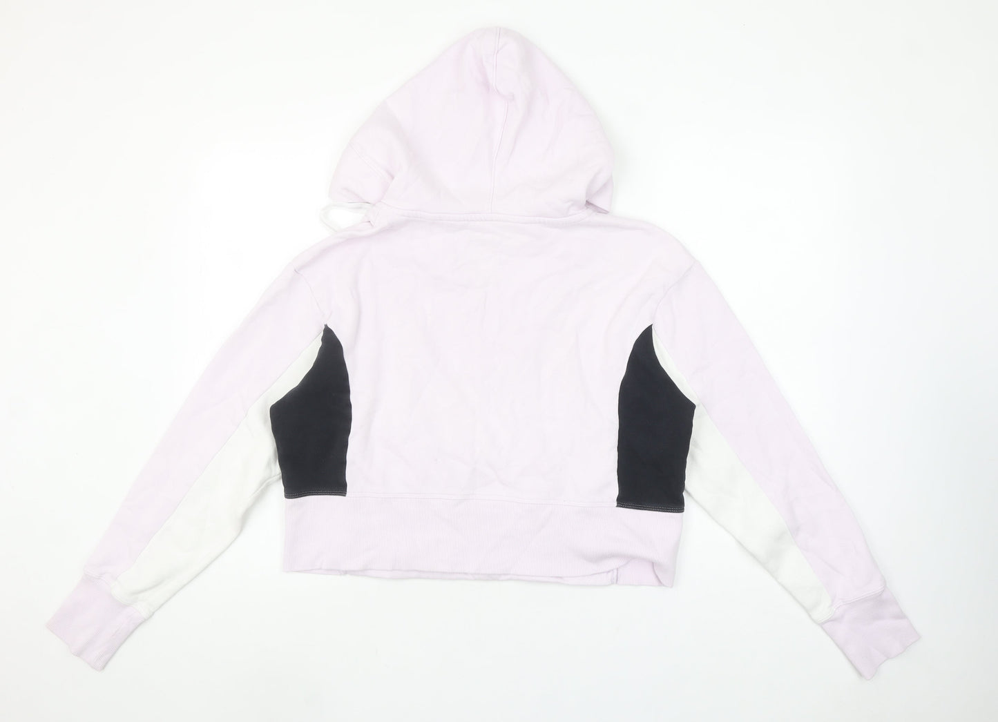 Under Armour Women's Pink Colourblock Hoodie Size M Pullover Loose Fit