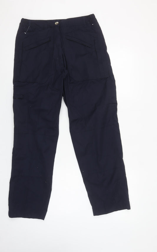Regatta Women’s Blue Cargo Trousers UK 12 Lightweight Outdoor Workwear