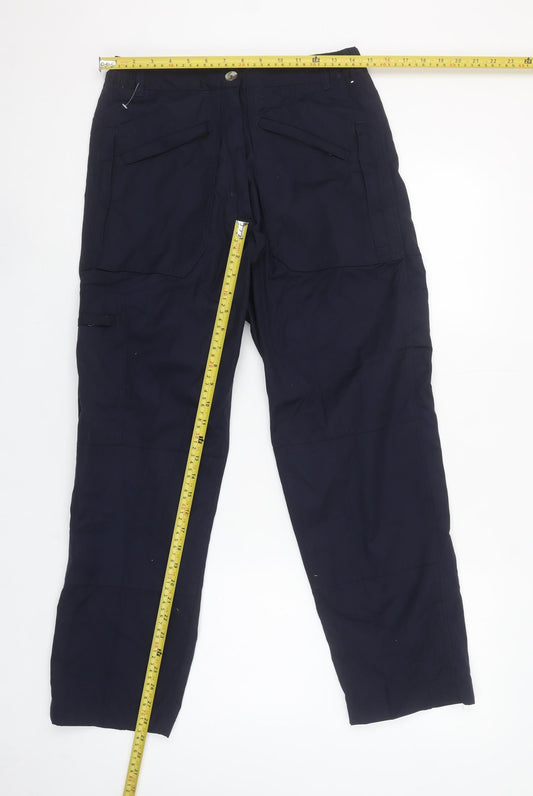 Regatta Women’s Blue Cargo Trousers UK 12 Lightweight Outdoor Workwear
