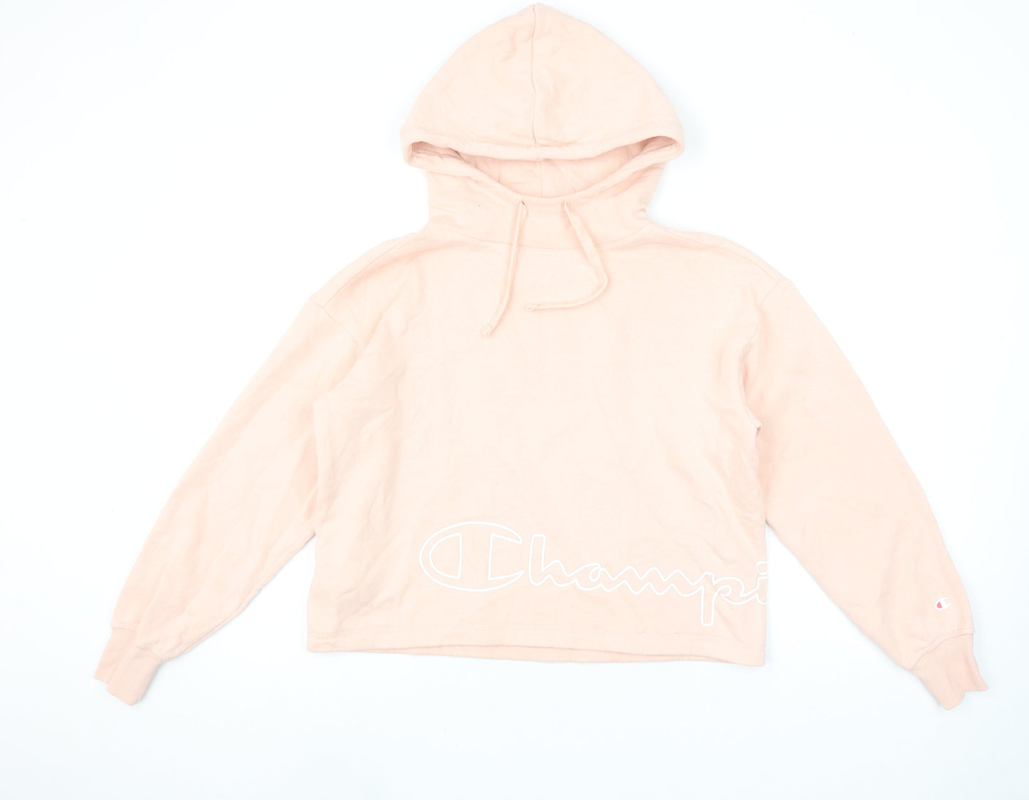 Womens UK S Regular Champion Pink Pullover Hoodie