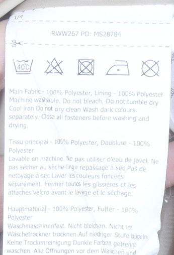 Regatta Womens Beige Hooded Rain Coat Size 14 Belted Waterproof Jacket