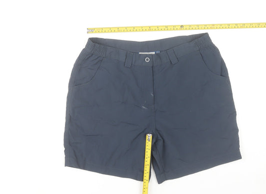 Mountain Warehouse Womens Blue Size 12 Nylon Cargo Hiking Shorts