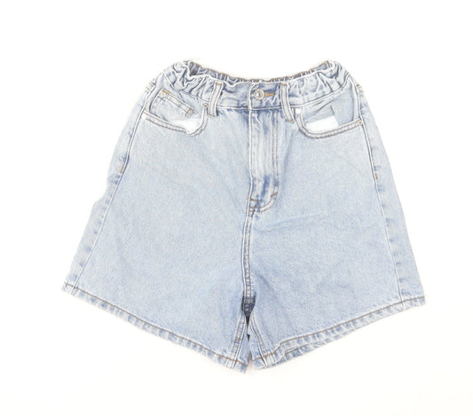 Diesel Womens Blue Size 6 High Rise Mom Denim Shorts