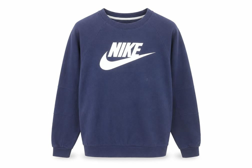 Mens UK M Regular Nike Blue Pullover Sweatshirt