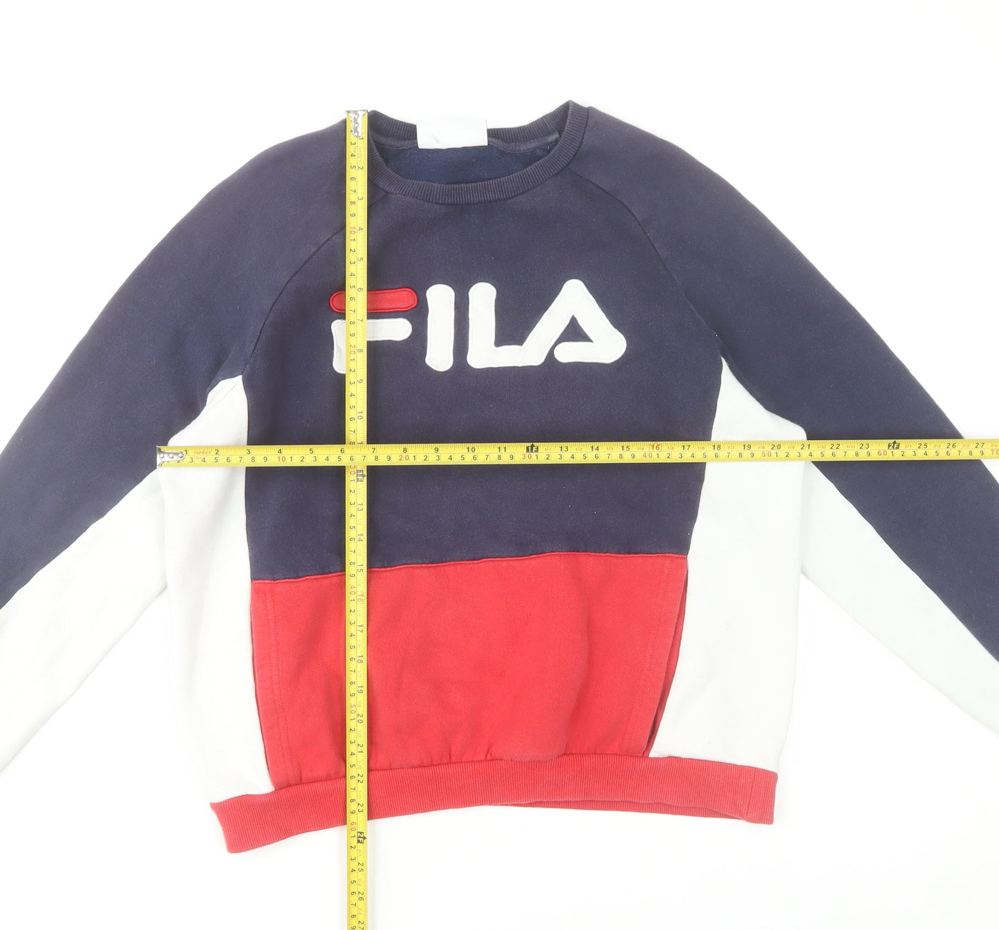 Fila Men's Multicoloured Logo Sweatshirt Pullover M Regular Fit