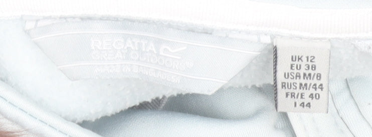 Regatta Womens Blue Softshell Jacket UK 12 Lightweight Outdoor Zip Up