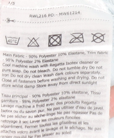 Regatta Womens Blue Softshell Jacket UK 12 Lightweight Outdoor Zip Up