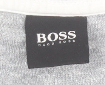 Hugo Boss Men's Grey Cotton Pullover Sweatshirt Size S